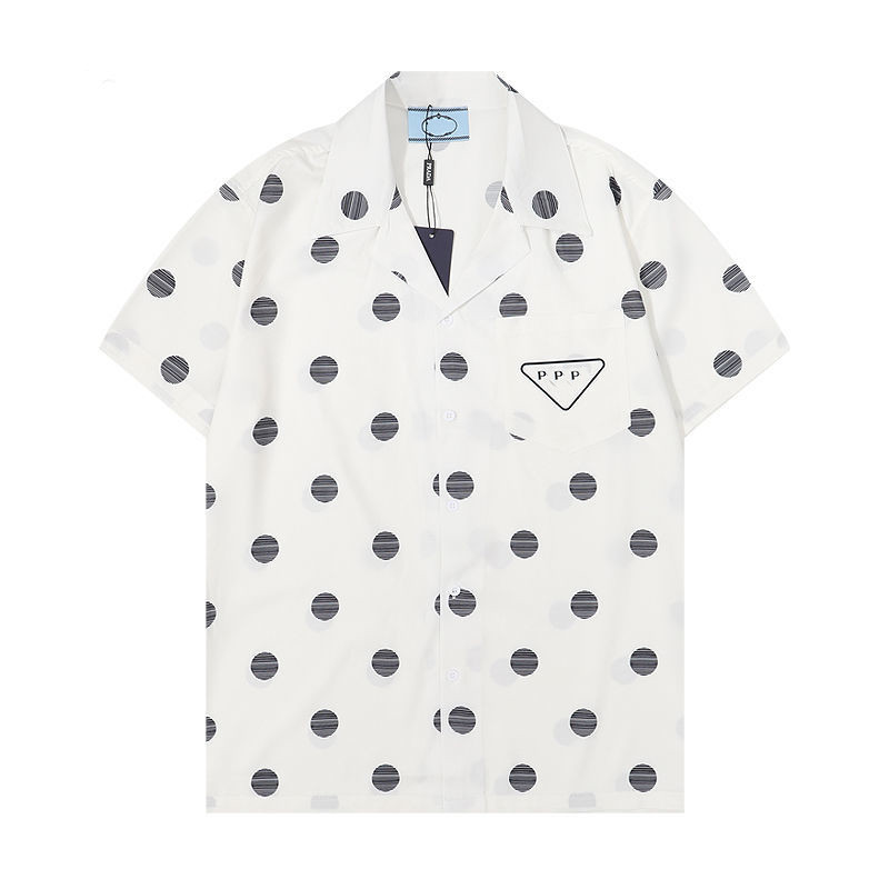 T Shirt For Man shirt Set Designer Mens T-Shirts Slim Fit Short Sleeve Sets Shirts Luxury Variety Hawaii Landscape Print High Street Men Women Si