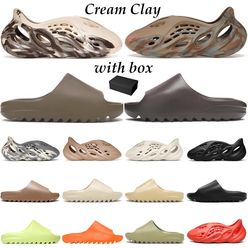 

designer Slippers men women luxury sandals Desert Sand Bone slide Moon Gray Ochre Runners fashion outdoor Jogging Walking, Soot