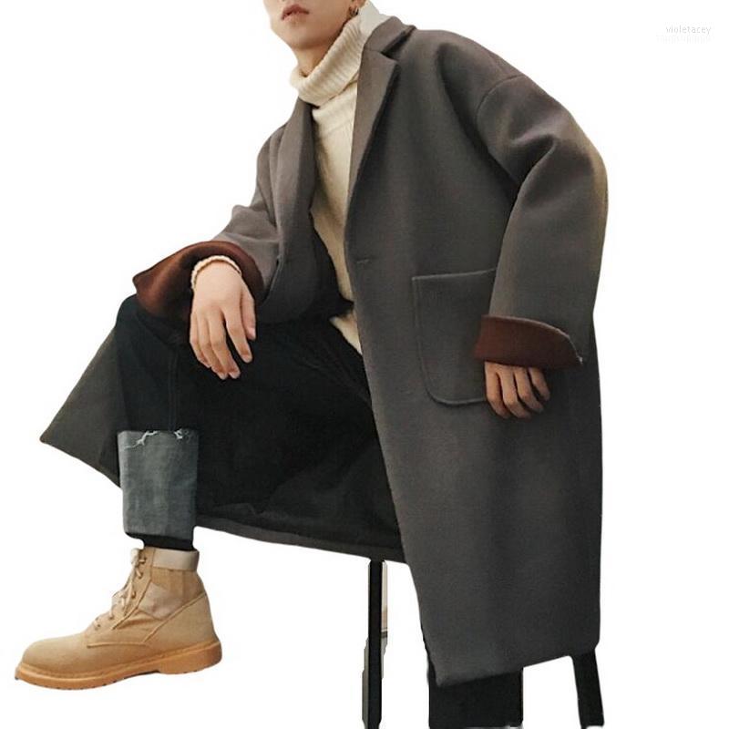 

Men's Wool & Blends Warm Thick Cotton Bread Parkas Brand Stand Collar Jacket Male Fashion Casual Outwear Viol22, Black