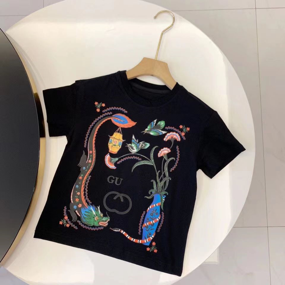 Tops enfant designer vêtements ensembles dragon serpent enfants enfants à manches courtes T-shirt imprimé short ensemble costume marque garçons v