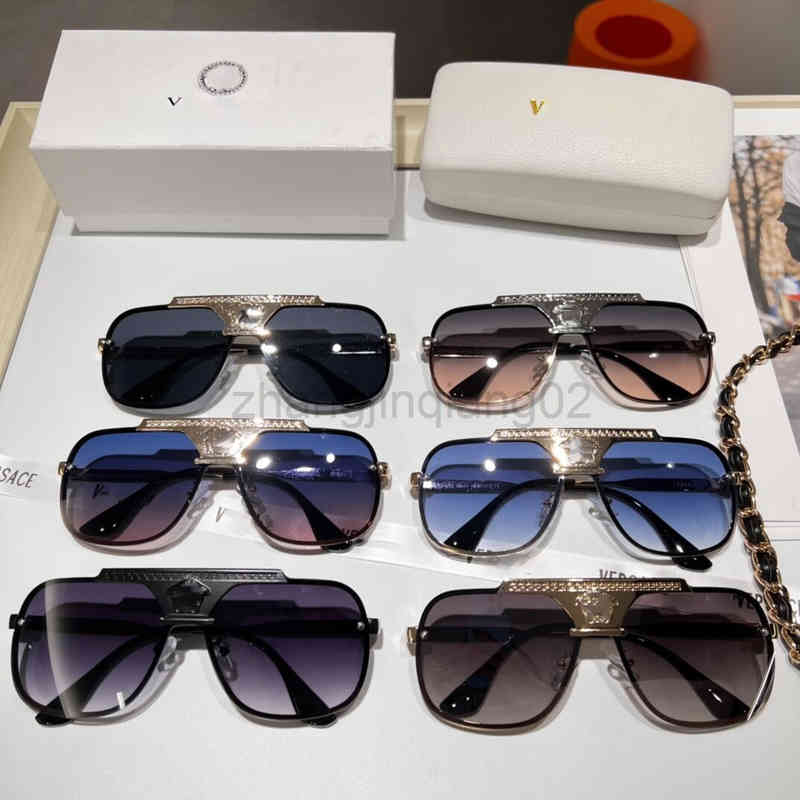 

Designer Versage Sunglasses Cycle Luxurious Fashion Woman Mens Sunglasses Female Anti UV Face Fashionable New Glasses Send To Special Counter Box