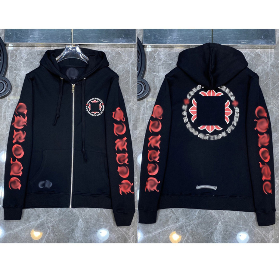 

Men' Luxury Brand Jackets Zipper Men Hoodies Designer Horseshoe Cross Fashion Print Ch Sweatshirts Women Loose Tops Coat Casual Pullover Hoodie Sweater Jacket 9cyg, Picture contact customer service
