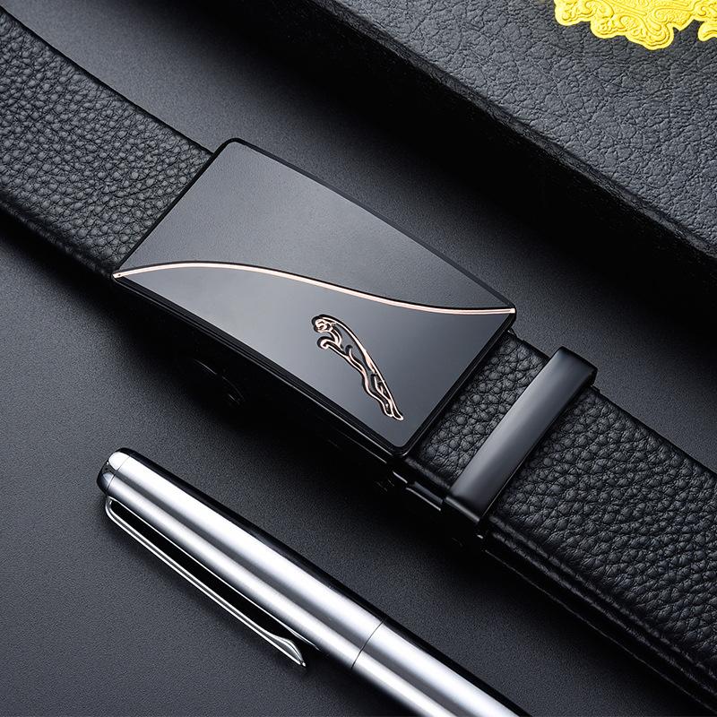 

Belts Men Belt Plus Size120 130 140 150 160cm Genuine Leather Automatic Buckle Black Strap Waist Cummerbunds Cinturon Hombre 2022