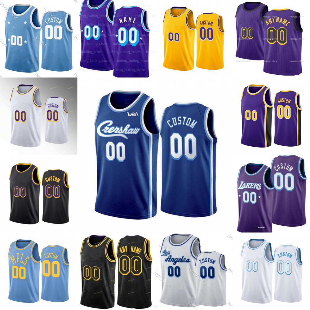 

75th Basketball Jerseys Custom Mens Womens Los Angeles''Lakers''1 Trevor Ariza 4 Rajon Rondo 39 Dwight Howard 10 DeAndre Jor dan Basketball Jerseys, Color