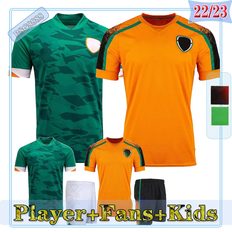 

World Cup 22 23 Ireland Soccer Jerseys National Team 2022 Special Edition Mens COLLINS McGOLDRICK Home Green Away Orange Football Shirts Preliminary Uniforms, (fsan)