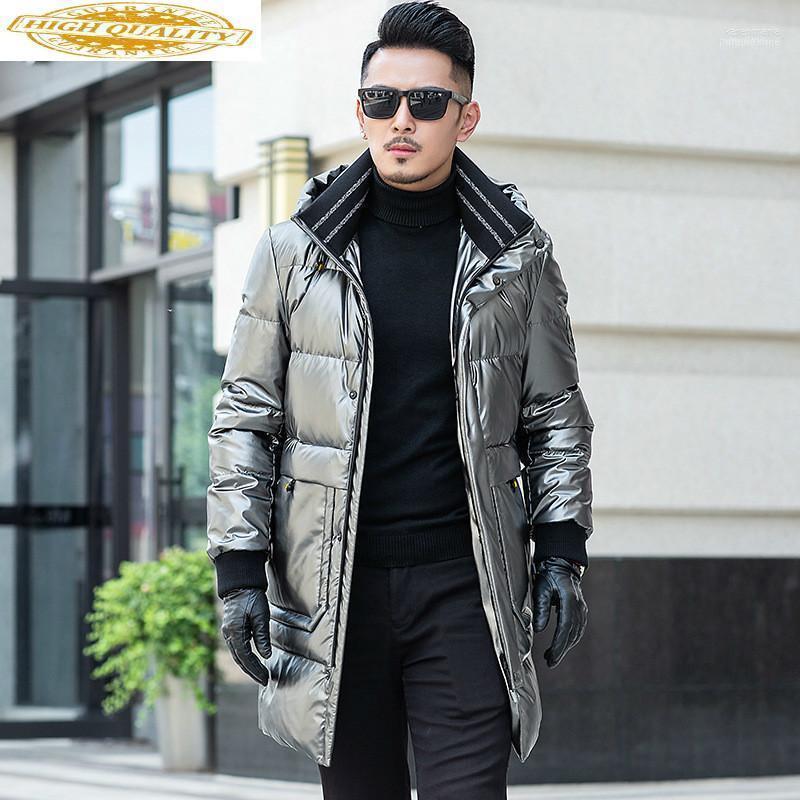 

Winter Coat Men White Duck Down Jacket Korean Puffer Hooded Warm Parka Moda Masculina 19616 YY14571 Kare22, Black