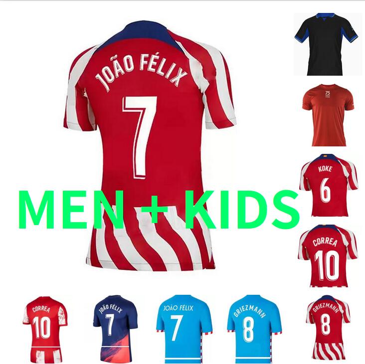 

2021 2022 2023 Atletico Madrids GRIEZMANN CARRASCO Soccer Jerseys KOKE JOAO FELIX R.DE PAUL M.LLORENTE VITOLO SUAREZ SAUL home away 21 22 23 football shirt