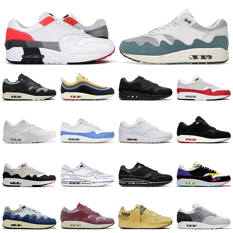 

Sports 1 87 Running Shoes Evolution of Icons Patta Waves Noise Aqua Black Monarch White Schematic London Obsidian Rush Maroon Mens Women OG Sneakers Jogging 36-45, A24 patta purple 40-45