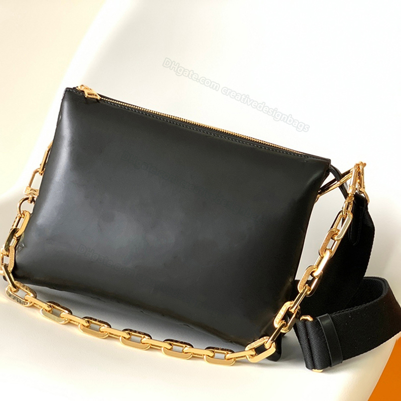 

5A Shoulder Crossbody PM 3 in 1 Bags Coussinn Chain Bag Handbag Spring Summer Embossed Leather Fluffy Sheepskin Fashion Forward womans 57790 size: 26 x 20 x 12 cm L265, Beige m57791
