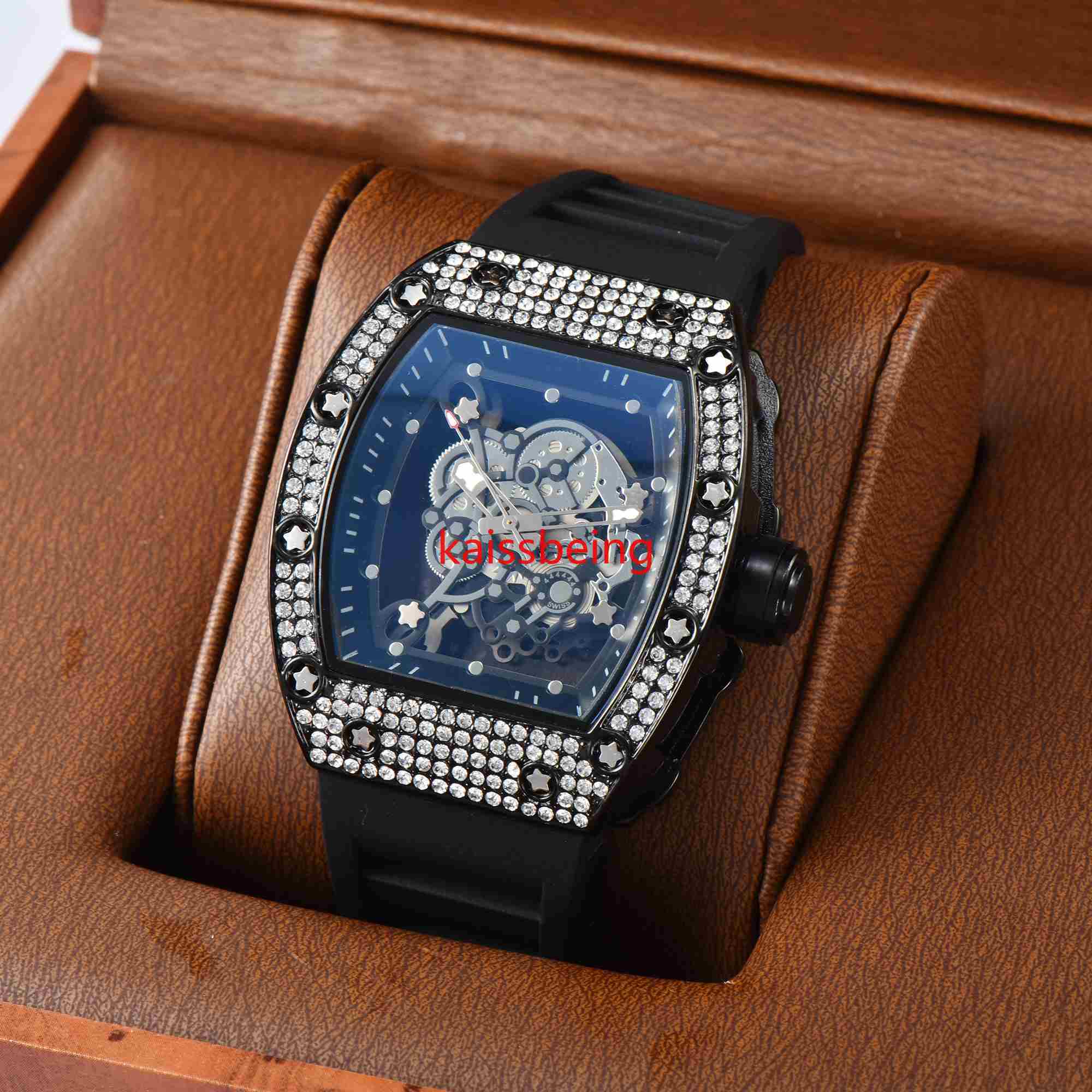 

Man Watches Fashion Casual Sport Quartz multi-function Calendar Silicone Relógio Wristwatch Gift For Men