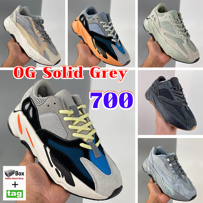 

2022 Fashion 700 mens womens Running Shoes Runner With box OG Solid Grey Wash Orange Enflame Amber Sun Bright Carbon Teal blue Inertia Faded Azure sneakers Trainers, No.23- double box