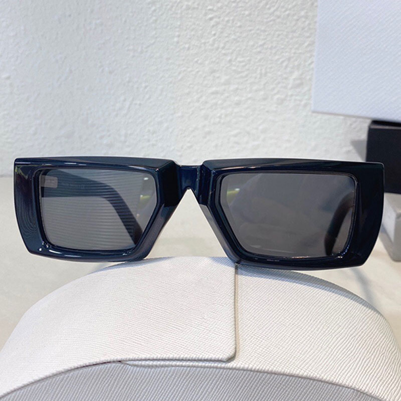2022 Nouvelles lunettes de soleil de piste SPR 24Y Hommes Femmes Cadre épais Concave et Convexe Design tridimensionnel Tendance de la mode Top Qu