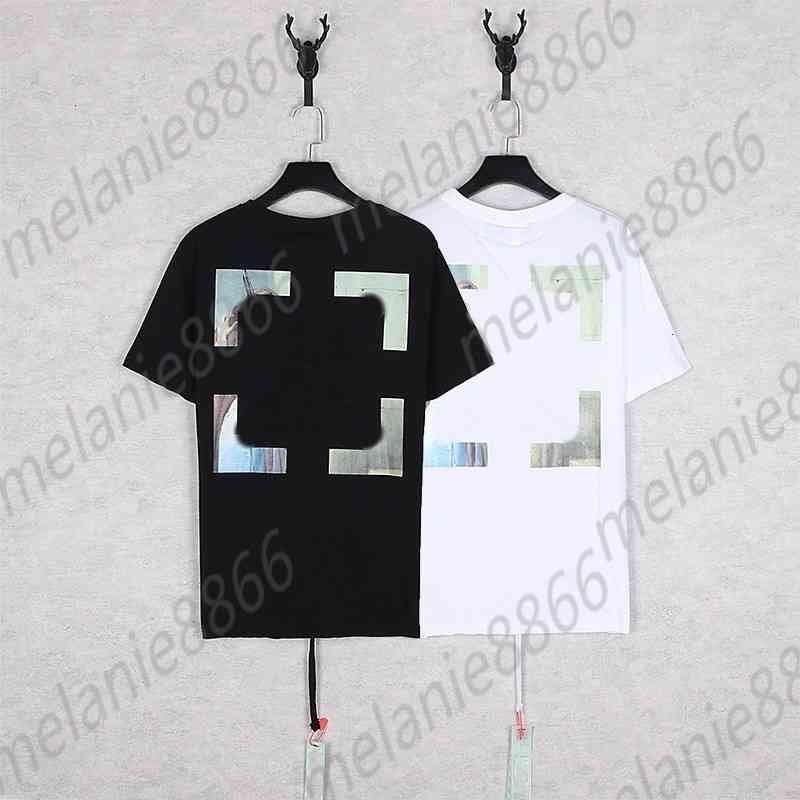 

Offs Men' t Shirts Autumn Winter 2022 New Fashion Br Men and Women' Lovers Wear Kiss Theme Printed Ow Short Sleeve T-shirt, 24