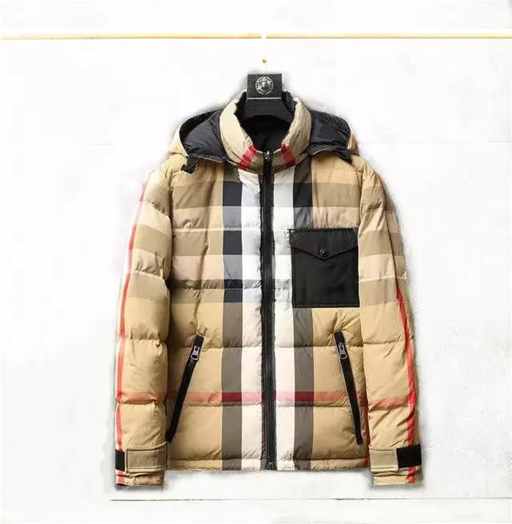 

2022 New Winter Down Jacket Men Thicken Warm Padded Coat Casual Fashion Hoodie Parkas01, Khaki