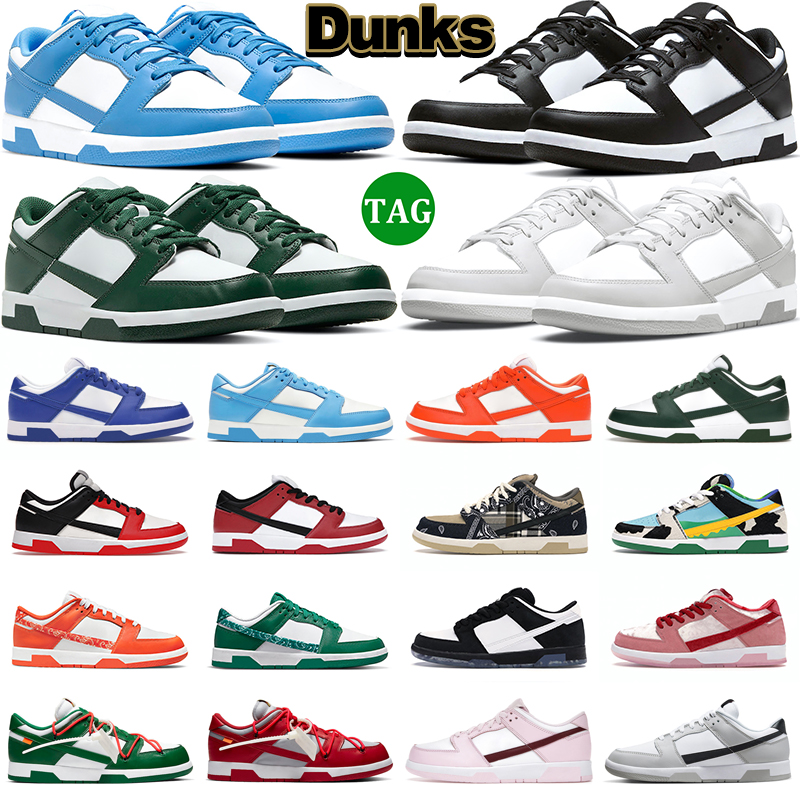 

Casual Shoes Men Women SB Dunks Sneakers White Black Panda Pigeon UNC University Blue Paisley Pine Green Apple Mens Sports Trainers 36-48, 23