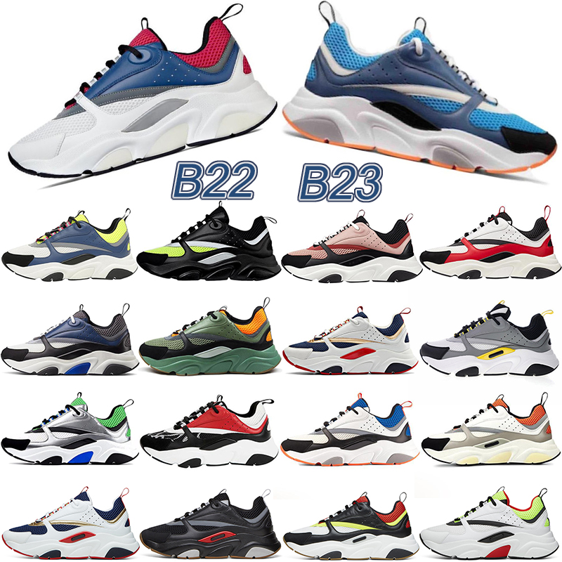 

2022 New Designers B22 B23 Casual Shoes Men Women Canvas Calfskin Sneakers Obliques White Technical Knit Retro Patchwork Trainers Platform Running Shoes, Please leave a message