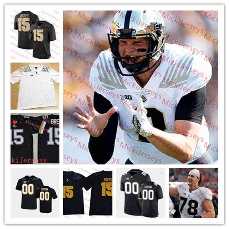 

Xflsp Purdue Boilermakers Stitched Football Jersey Ryan Kerrigan Kawaan Short Matt Light Tim Stratton Stu Schweigert Akin Ayodele Drew Brees, Black