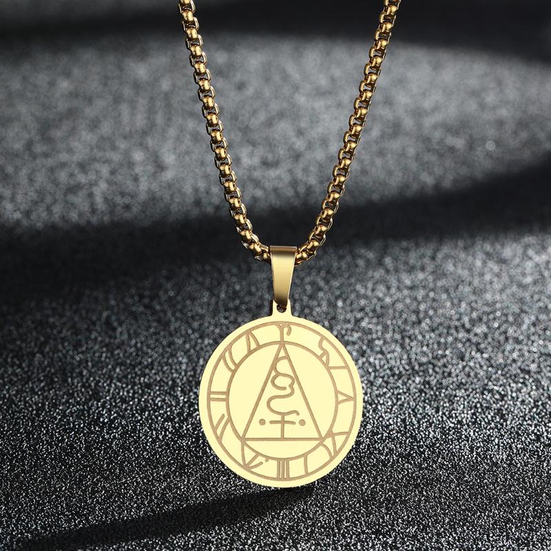 

Pendant Necklaces Of Metatron Sigil Necklace Amulet Stainless Steel Viking Talisman Jewelry Gift For Men WomenPendant NecklacesPendant