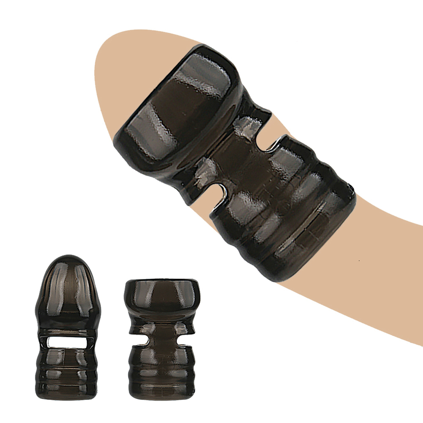 Vibrator Penis Massager Cock Sex Toys Men Ring Male Foreskin Resistance Rings Prevent Phimosis Corrector Reusable Sleeve Condom Intimate Goods-image-765010549