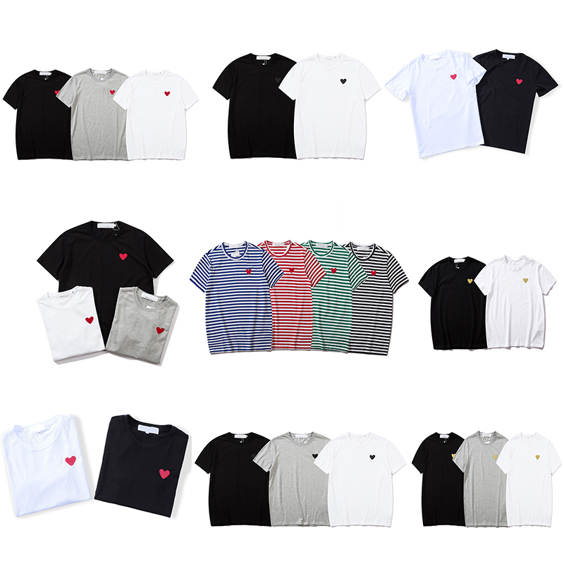 

Fashion Mens Play T Shirt Designer Red Heart Shirt Commes Casual Women Shirts Des Badge Garcons High Quanlity TShirts Cotton Embroidery Short Sleeve Summer Tee, 2324-1