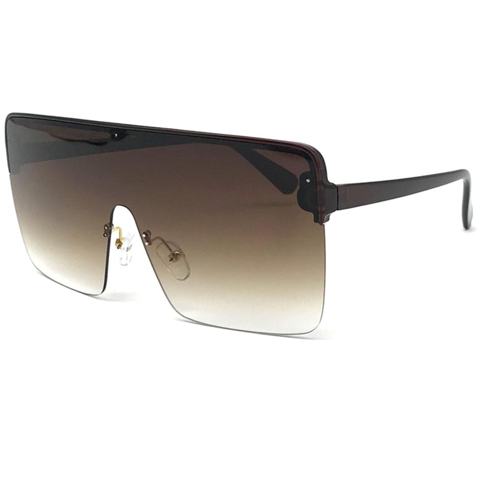 

Fashion Sunglasses Rimless Conjoined Sunglasses Women Men designer sunglasses Oversized Visor glasses Women Men Windproof Goggle E250L