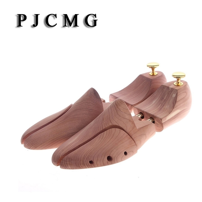 

Twin Tube Red Cedar Wood Adjustable Shoe Shaper Mens Tree 220611