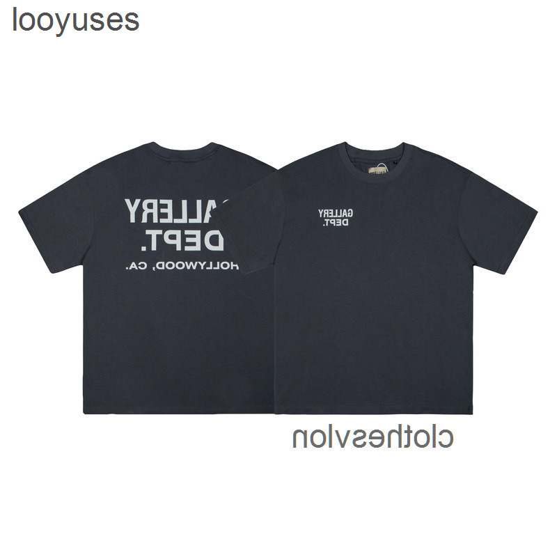 

Printed Fashion Depts Tshirts Summer Galleryes Fashion and Mens New 2022 Short Sleeve Spring Letter T-shirt Men Women Ptan, Iron gray