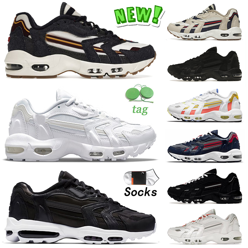 

Top Quality 96 Running Shoes OG 96s Mens Women Sneakers Blackened Blue Triple Black White Beach Magic Ember Midnight Navy Pure Platinum Sports Cushion Trainers 36-45, A1 triple black 36-45