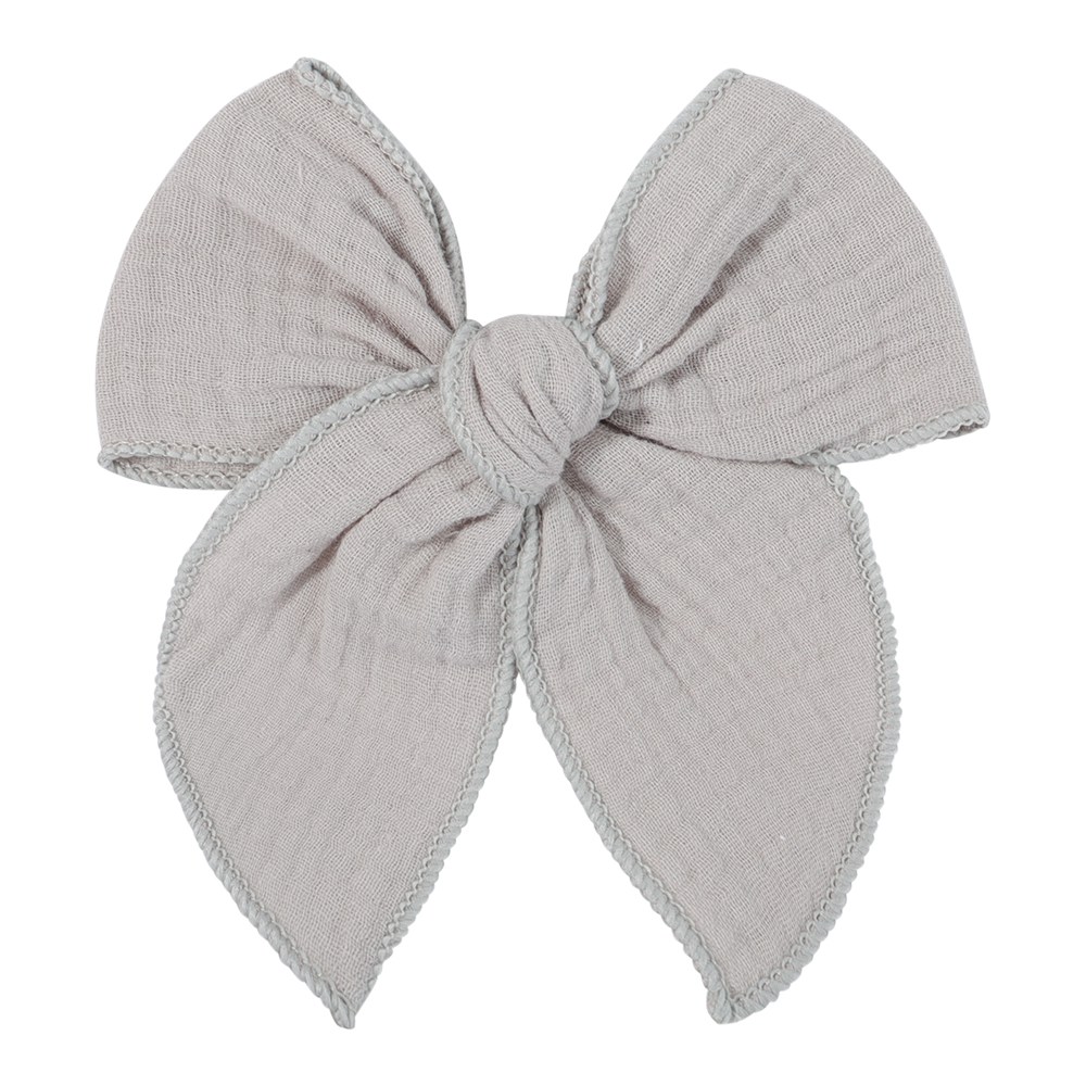 

New 5.4inch Fable Bow Hair Clips Baby Muslin Cotton Hair Bow Hairpins Girls Hair Bow Kids Knotbow Barrettes Curled Edge, Multi-color