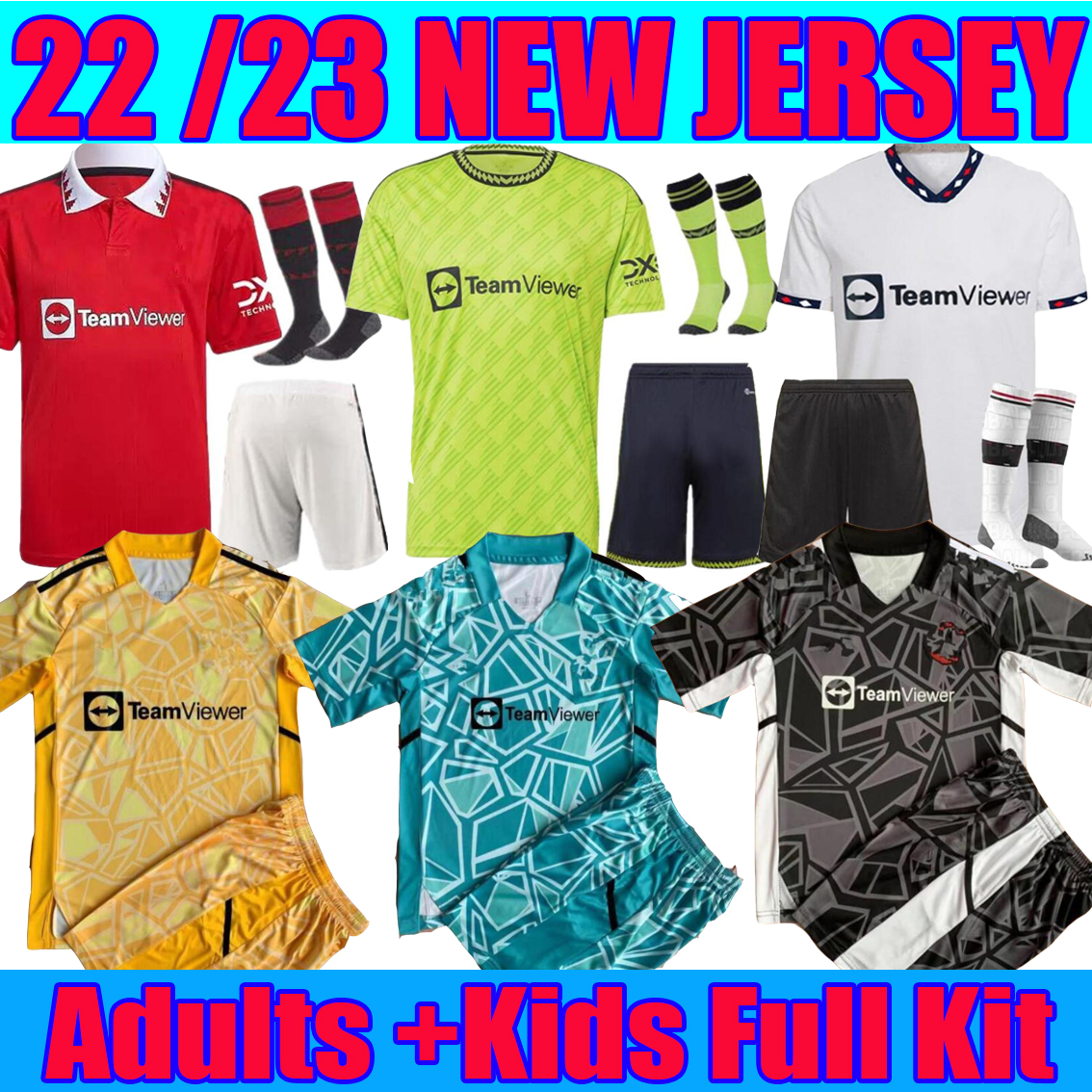 

MARTINEZ SANCHO soccer jersey 22 23 RASHFORD SHAW Maguire 2022 2023 MANS UTDS Bruno B. FERNANDES Greenwood Varane Fred football shirt men kids kit uniforms socks, 22 23 home