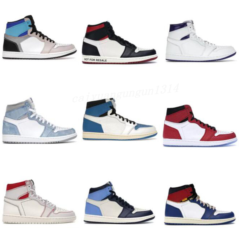 

University Blue 1 Og Basketball Shoes Jumpman 1S High Dark Mocha Unc Light Smoke Grey Hyper Chicago Patent Bred Royal Toe Men Women Trainers Sneakers 36-46 C14, Color#21