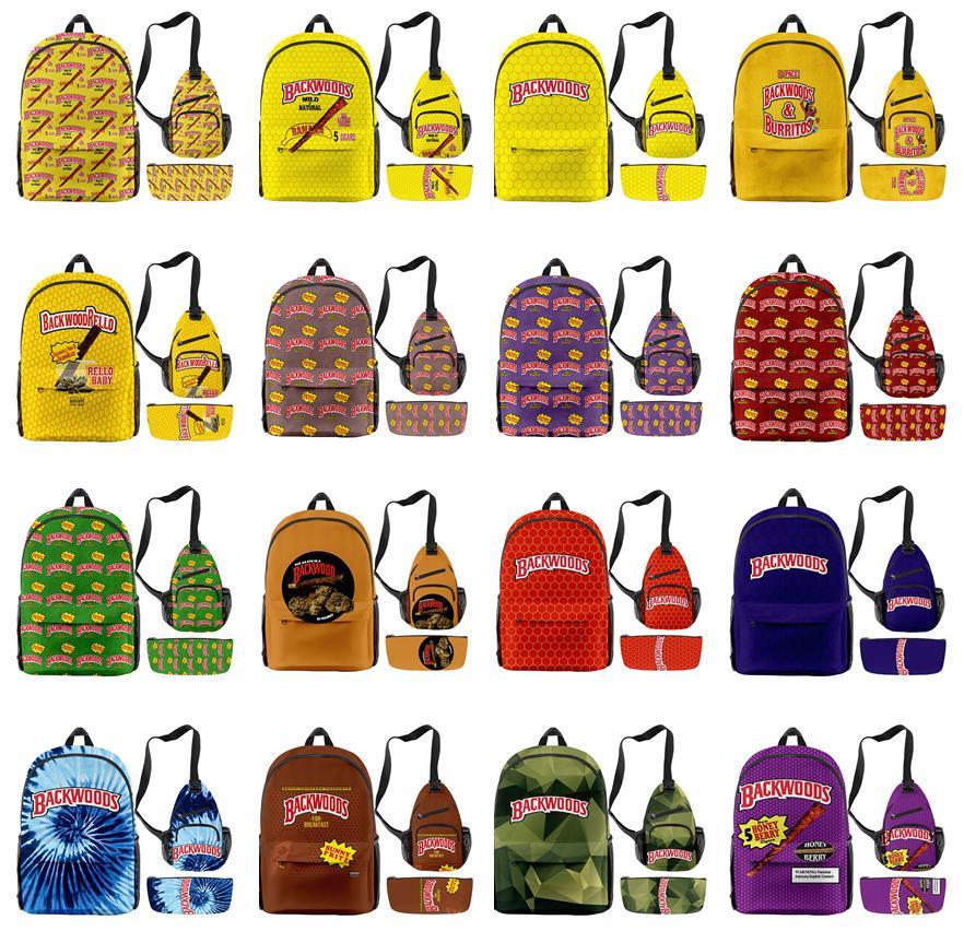 

Outdoor Bags Backwoods Backpack Shoder Pack Pen Bag 3pcs/set Traveling School For Cigar Packs Laptop Hiking Smoke Cases 18axh, Customize