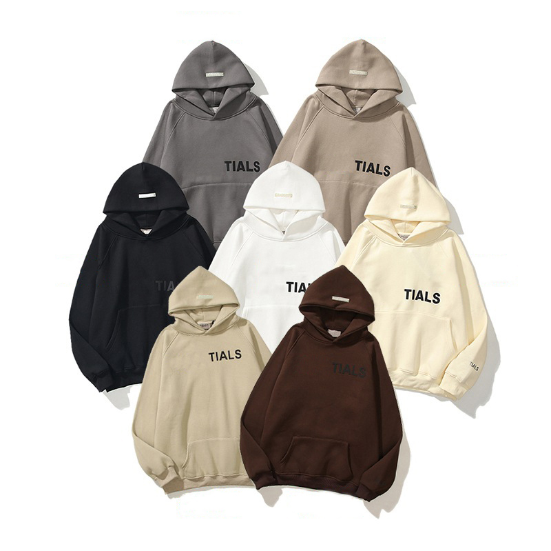 

Mens designer sweatshirts three-dimensional letters hip-hop hoodies men and women hooded fleece sweater, White
