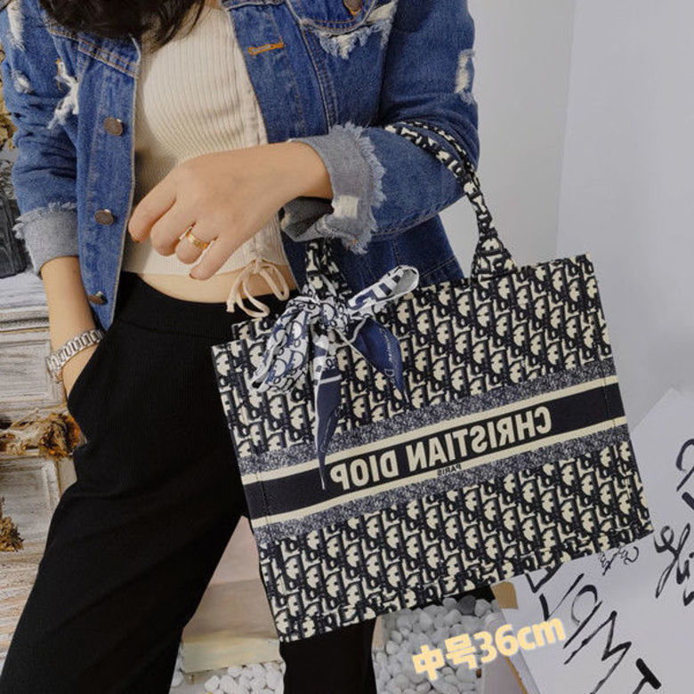 

79% OFF 2022 luxury accessories designer Summer new women's booktote tote small shopping canvas embroidered one shoulder handbag, 36cm height below 170 recommended