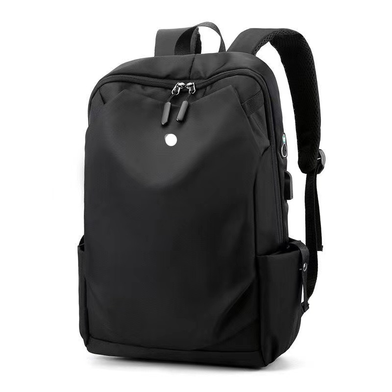 

LL Backpack Yoga Bags Backpacks Laptop travel Outdoor Waterproof Sports Bags Teenager School Black Grey, Customize