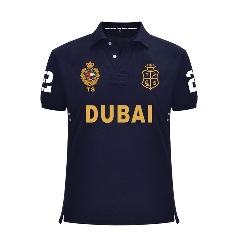 Summer High Quality Embroidery Polo Shirt Men Business Casual Homme Short Sleeve 100 Cotton Breathable Plus Size S 6XL 220606