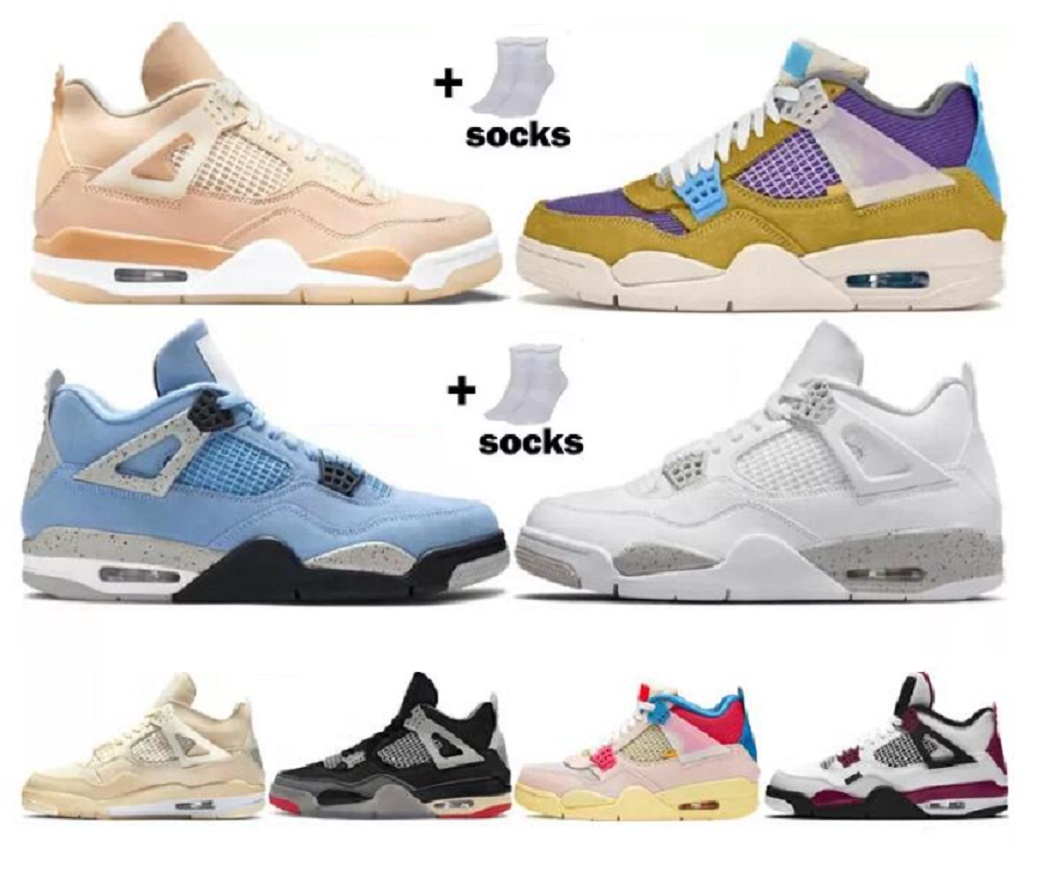 

2022 Top Quality factory_footwear 4 4s kids Big boy Basketball Shoes Shimmer University Blue White Oreo Wild Things Guava Sail Men Sports Women Sneakers Trainers