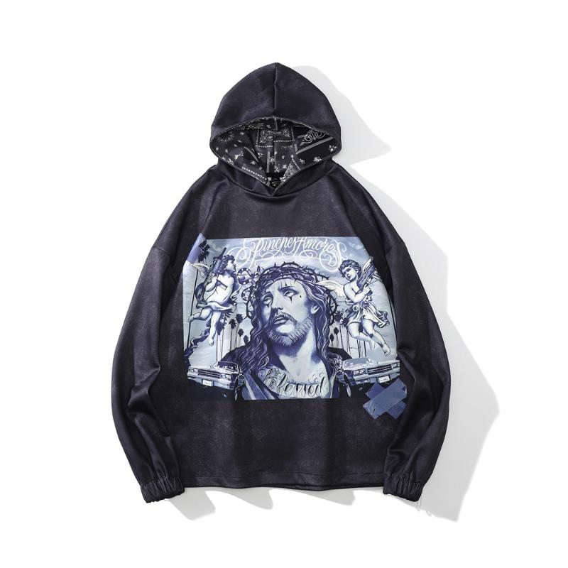 

Men's Hoodies & Sweatshirts Men Vintage Gothic Characters Print Harajuku Hip Hop Streetwear Hoody Fashion Casual Baggy Unisex Autumn WinteMe, 615