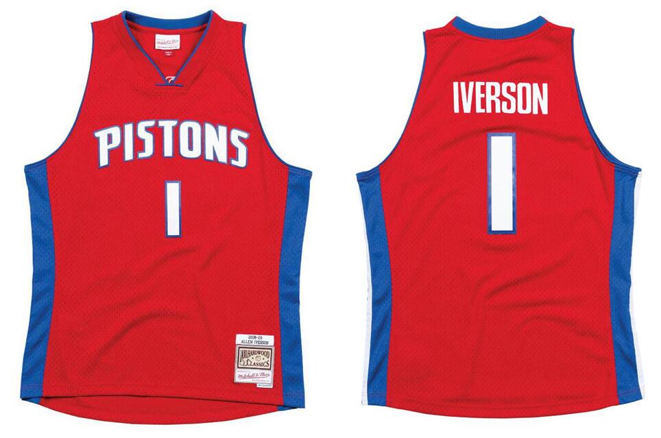 

Stitched Allen Iverson basketball Jersey S-6XL Mitchell & Ness 2008-09 Mesh Hardwoods Classics retro version Men Women Youth jerseys, Stitched jersey