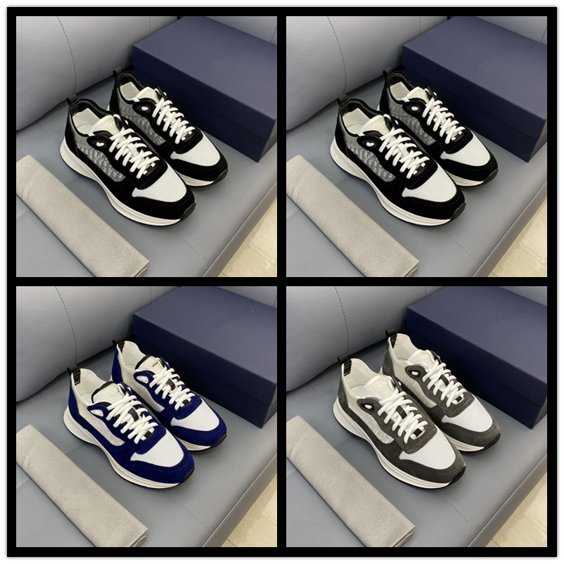 

Designer sneakers B30 D letter Fashion Casual Shoe Men Women oblique mesh woven flat sneaker top designers Couples TRainers Runners size 38-44, With logo #02