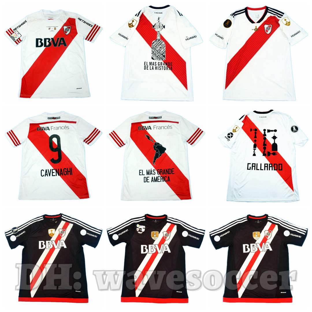 

RIVER PLATE 12 13 14 15 16 17 18 19 20 Soccer Jerseys Retro maillot classic vintage camisetas football shirts Uniforms men home away CAVENAGHI BORRE GALLARDO SCOCCO, 14-15 home