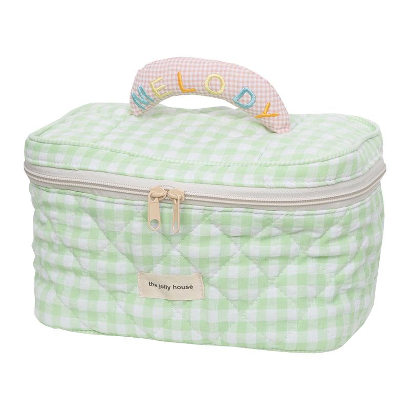 

Cosmetic Bags & Cases Korean Style Bag Japanese Cute Portable Storage BoxCosmetic, Green