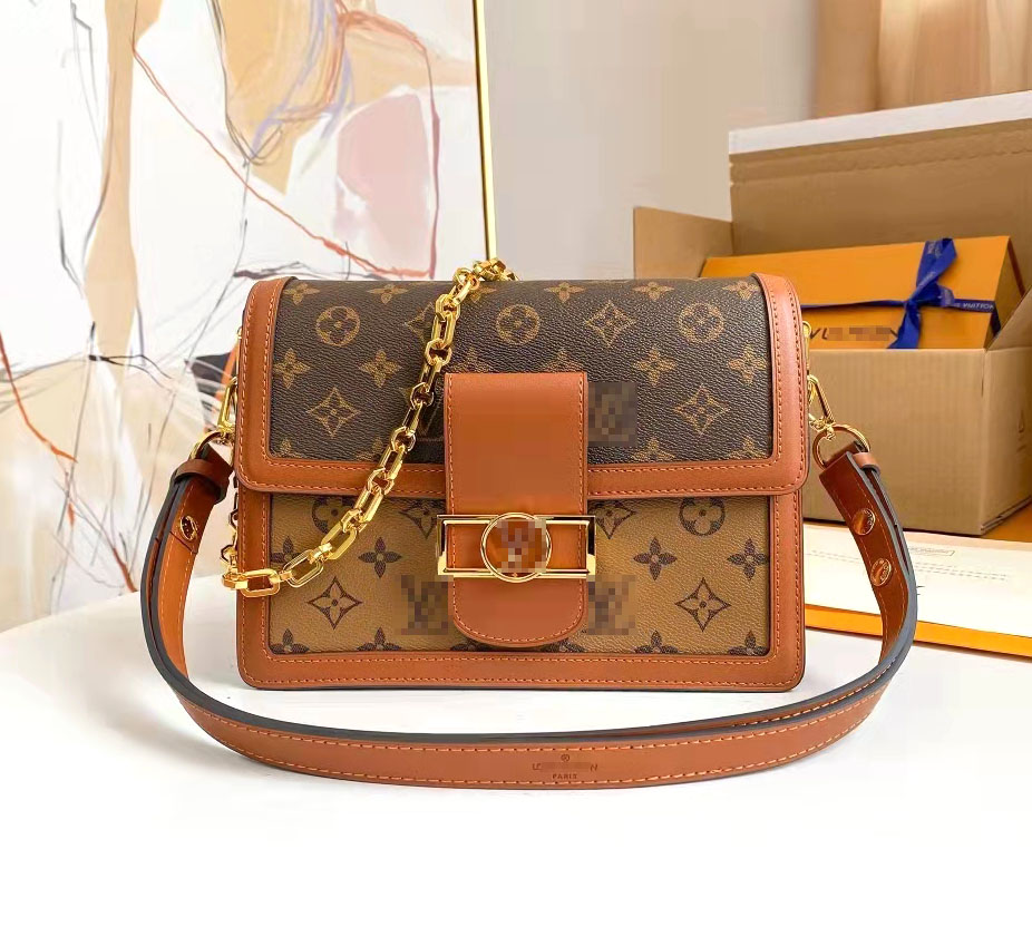 

Dauphine Handbags Women Luxurys Designers Bags 2021 Tote Genuine Leather handbag Shoulder Bags crossbody bags GGs LVs YSLs louiseity viutonity VUTTONS, No box