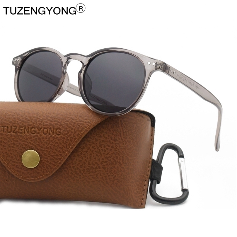 

TUZENGYONG Unisex Ultralight TR90 Polarized Sunglasses Men Women Driving Round Pink Shades Vintage Sun Glasses Gafas De Sol 220616