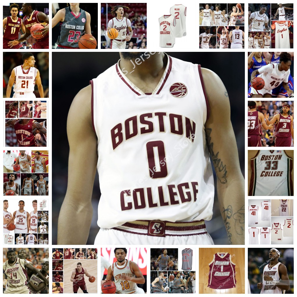 

NCAA Custom Boston College basketball Jersey James Karnik Andrew Kenny Devin McGlockton Jonathan Noel Quinn Pemberton Quinten Post Frederick Scott Jaeden Zackery, 12