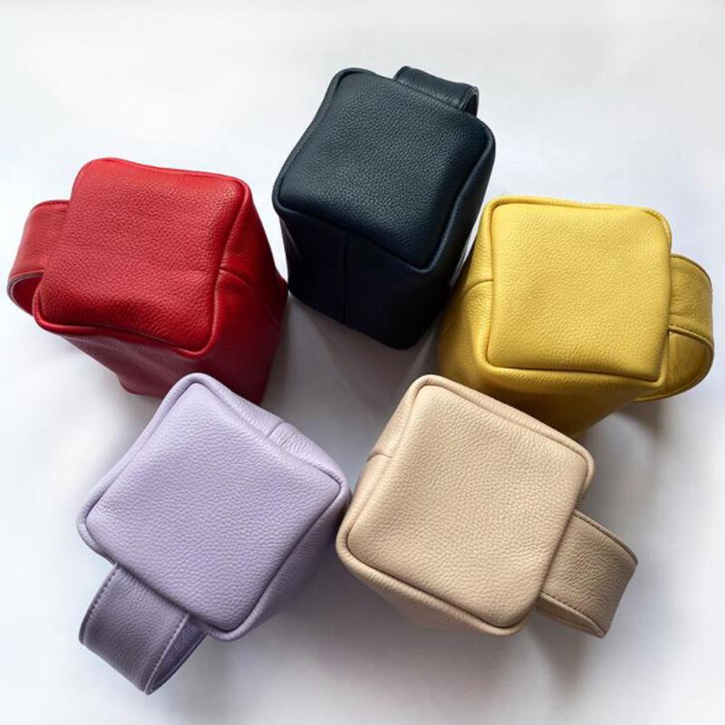 

Evening Bags Soft 100% Natural Cowhide Wide Handbags Genuine Leather Office Mobile Phone Pockets Women Handbag High Quality Portable BagsEve, Small size green