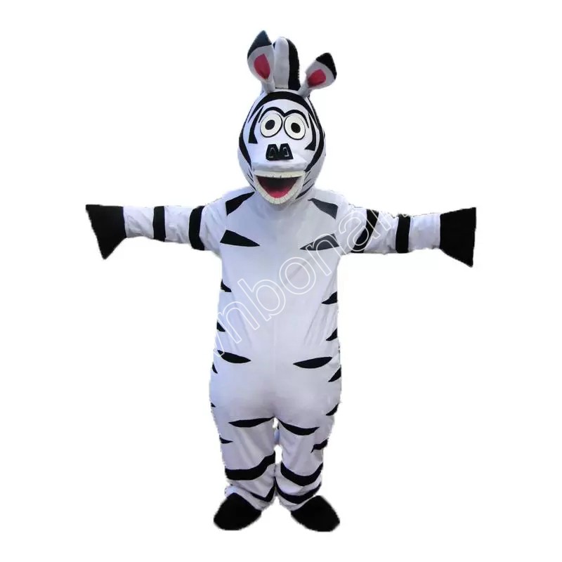 

Halloween Zebra Mascot Costume High quality Cartoon Character Outfits Adults Size Christmas Carnival Birthday Party Outdoor Outfit, As picture