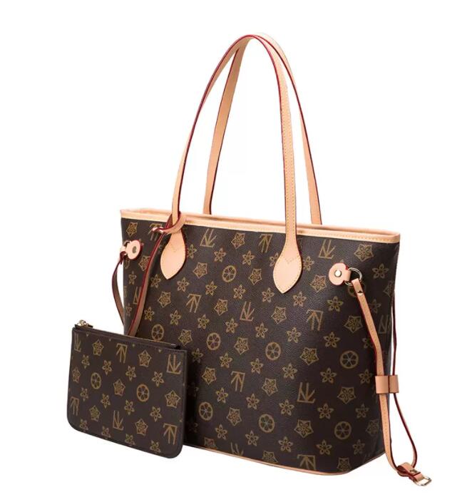 

2pcs High quality women handbags ladies designer composite bags lady clutch bag shoulder tote female purse wallet handbag, 25