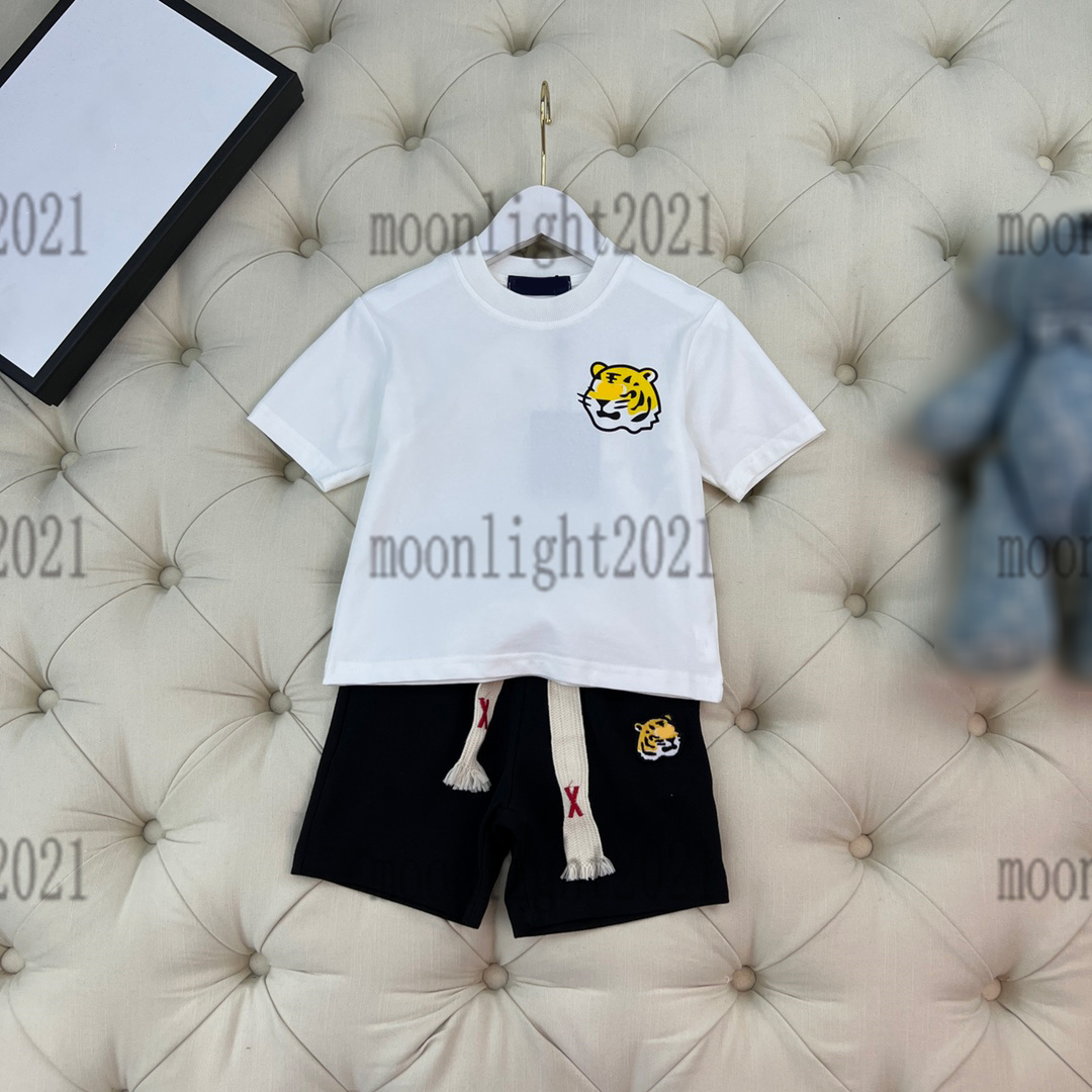 

brand newly white t shirts sets designer black beach short pants high-end kids kahki tracksuits brand boys sports Advanced Ice Porcelain shorts little tiger printing, 03