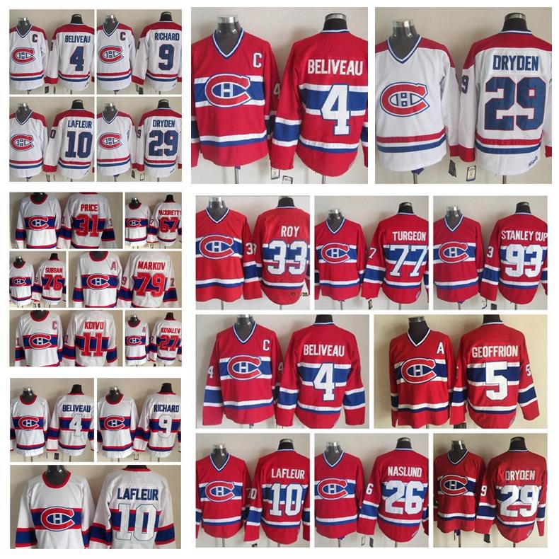 

Fashion Retro Montreal Canadiens Jersey Brendan Gallagher Bernie Geoffrion Ken Dryden Maurice Richard Mens Stitched Throwback Hockey Jerseys, White